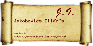 Jakobovics Illés névjegykártya